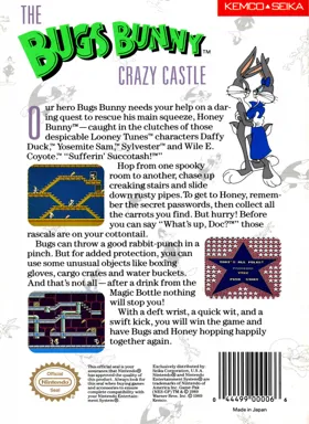 Bugs Bunny Crazy Castle, The (USA) box cover back